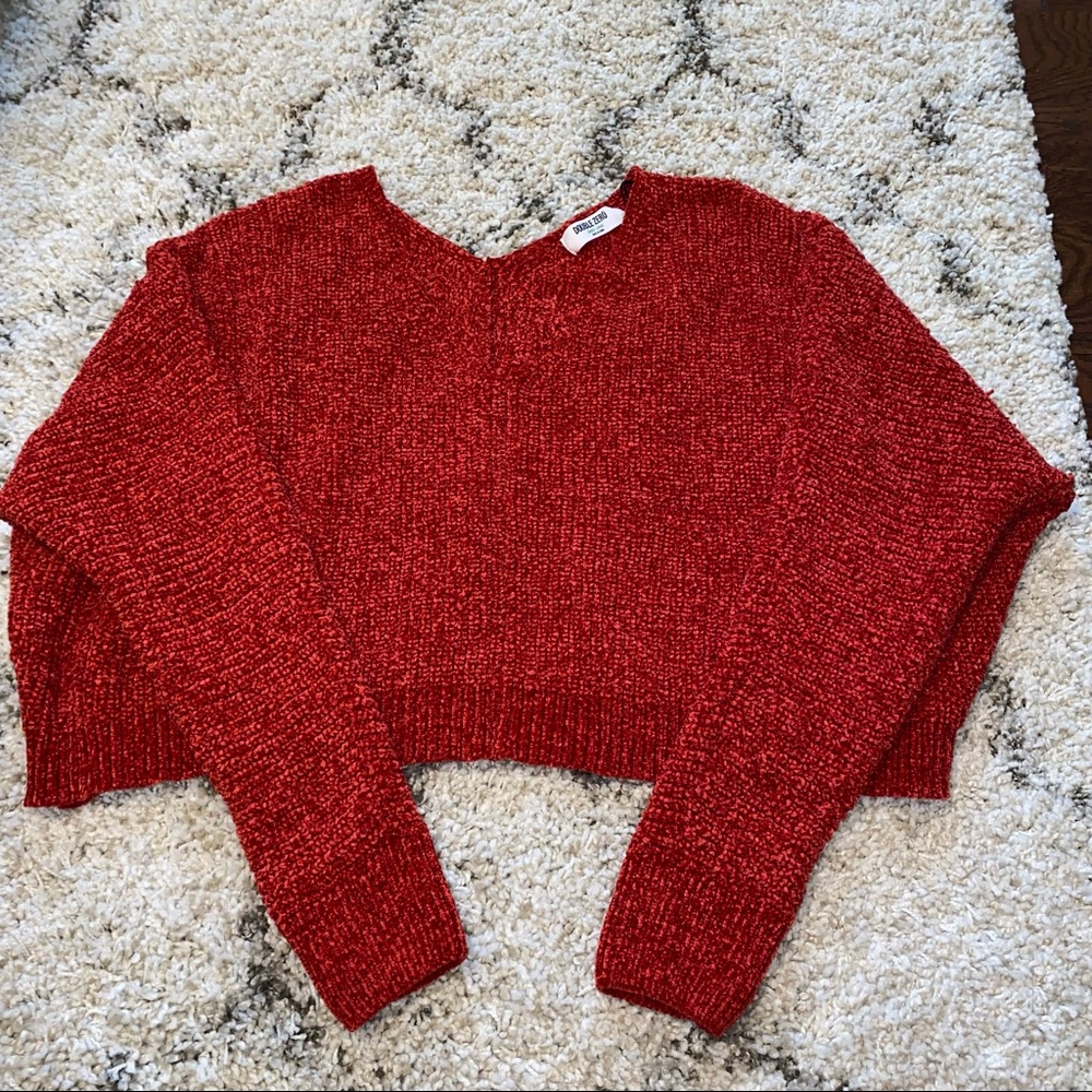 red sweater